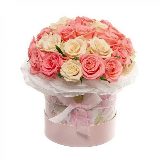 Букет цветов "Шляпная коробка Вдохновение" Букет цветов "Шляпная коробка Вдохновение"